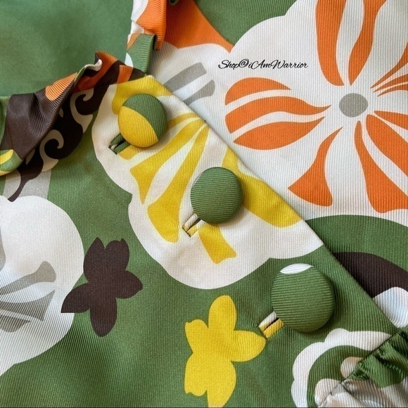 J. Crew Collection rare silk twill Bahia floral ruffle dress *shop@iamwarrior - Picture 14 of 17